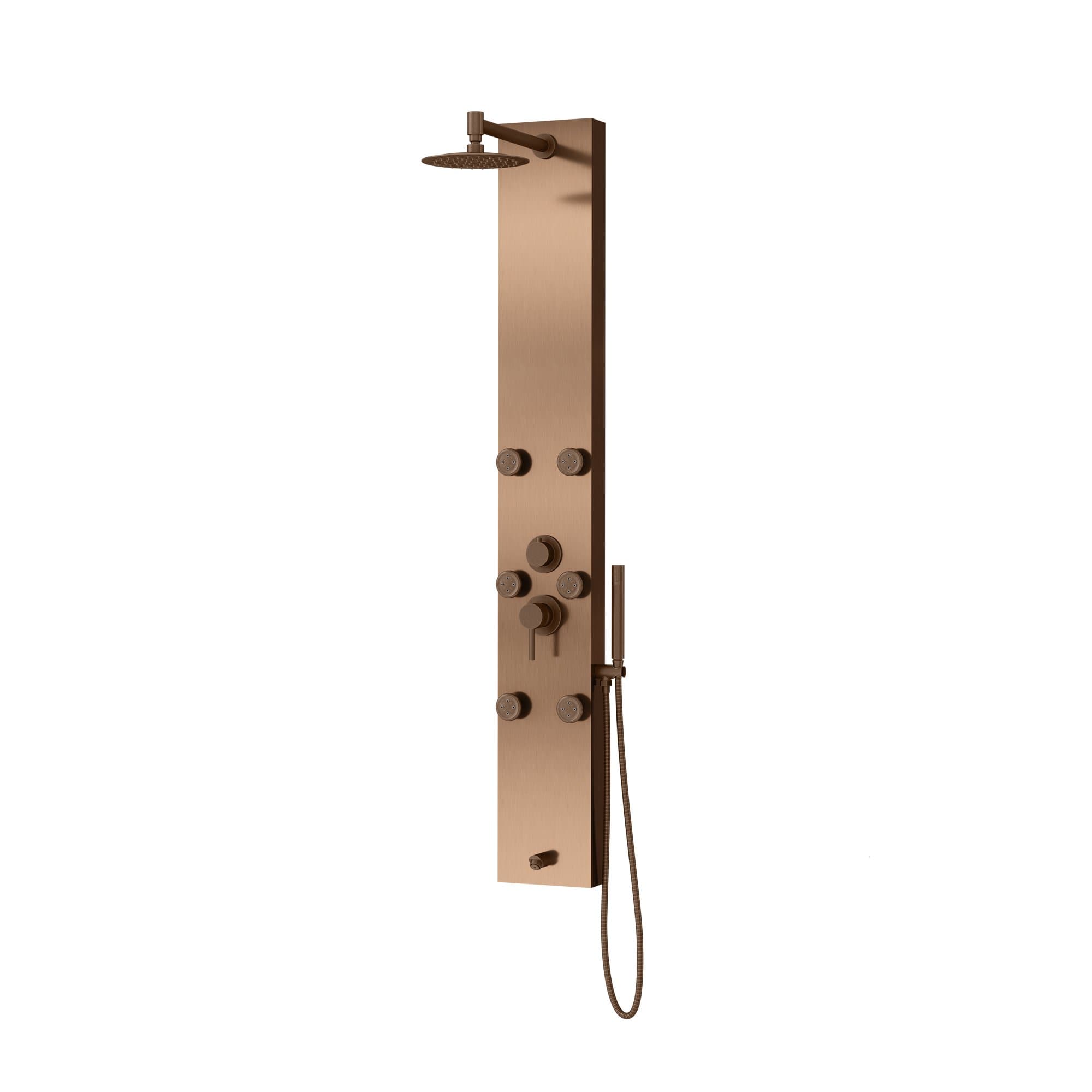 Pulse Monterey ShowerSpa with Six Single-Function Brass Silk Spray Jets - primehubstore.shop Shower Systems