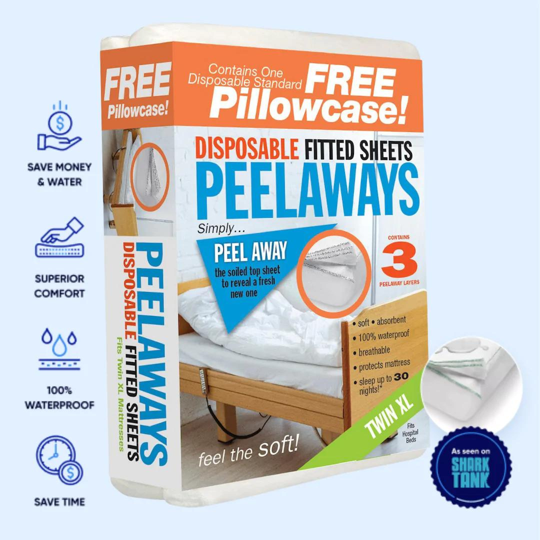 Peelaways Disposable Fitted Mattress Bed Sheets - primehubstore.shop Underpads
