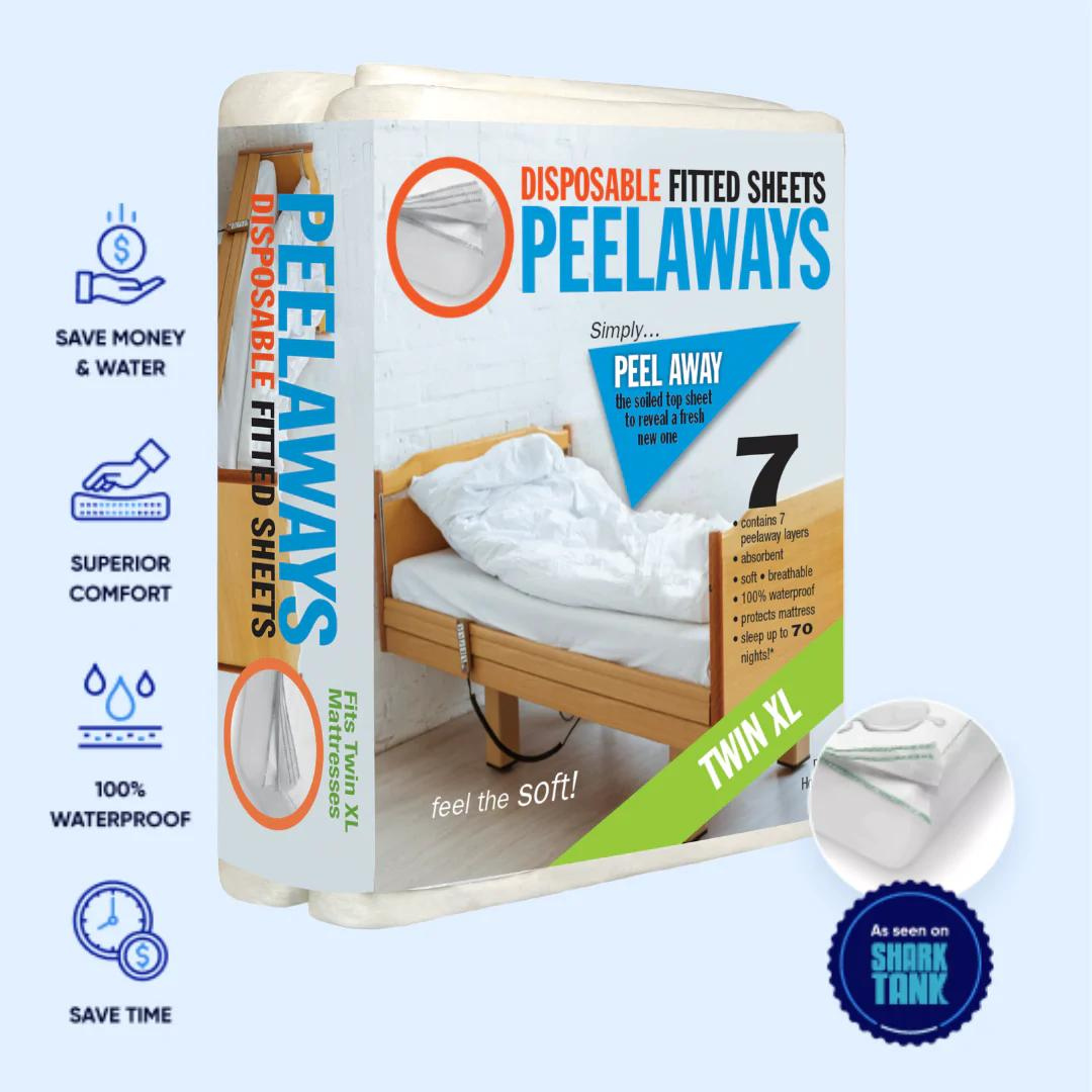 Peelaways Disposable Fitted Mattress Bed Sheets - primehubstore.shop Underpads
