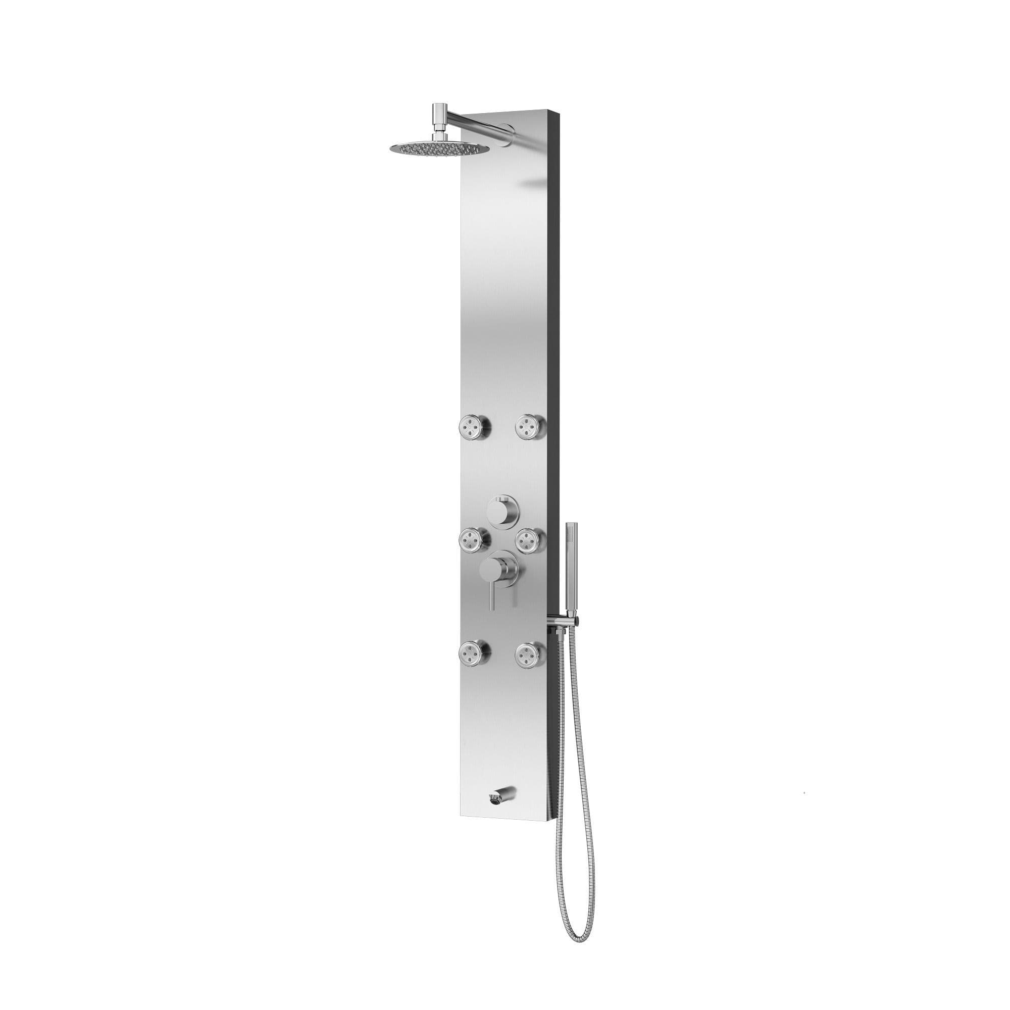 Pulse Monterey ShowerSpa with Six Single-Function Brass Silk Spray Jets - primehubstore.shop Shower Systems