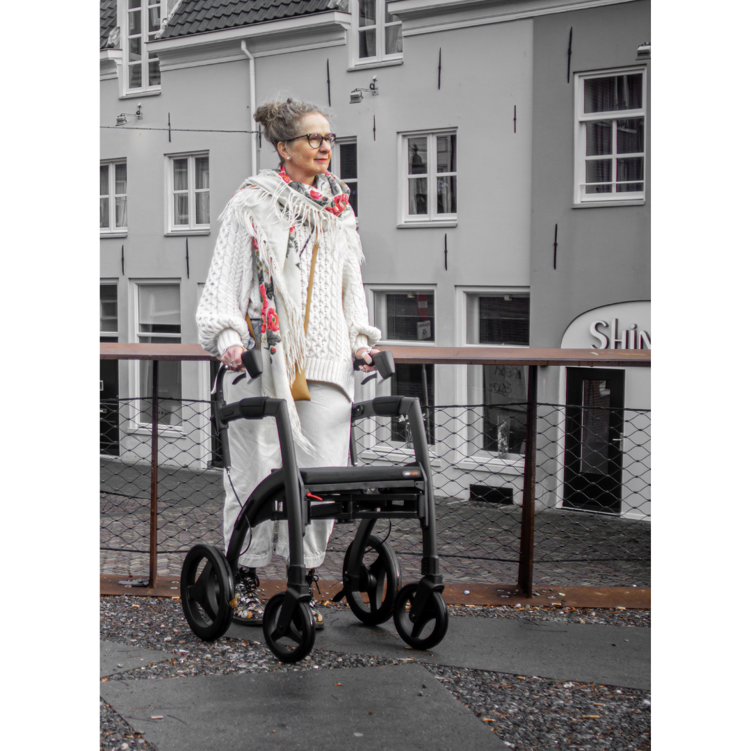 Rollz Motion Rhythm 2-In-1 Hybrid Chair - Parkinson's Rollator with Adjustable Cues - primehubstore.shop Rollators