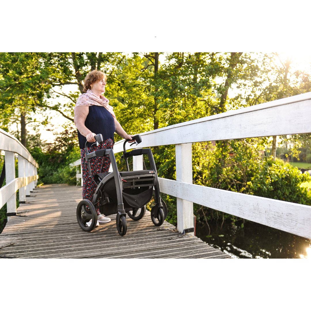 Rollz Motion Rhythm 2-In-1 Hybrid Chair - Parkinson's Rollator with Adjustable Cues - primehubstore.shop Rollators