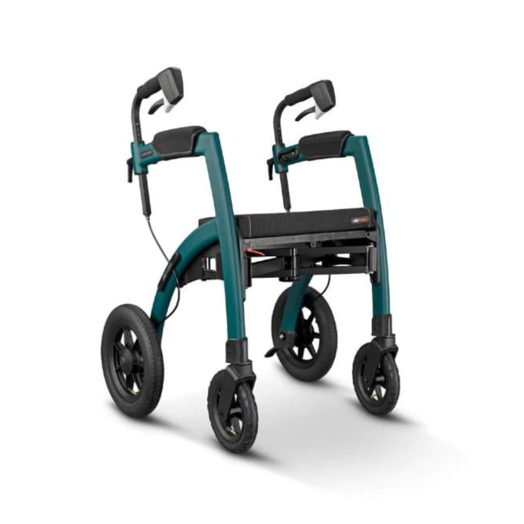 Rollz Motion Performance Lightweight Hybrid Transport Chair Rollator - primehubstore.shop Hybrid Transport Chair/Rollators