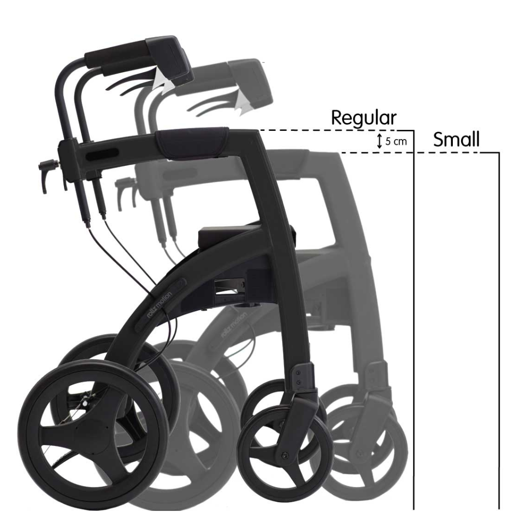 Rollz Motion Premium 2-in-1 Rollator & Transport Chairs - primehubstore.shop Hybrid Transport Chair/Rollators