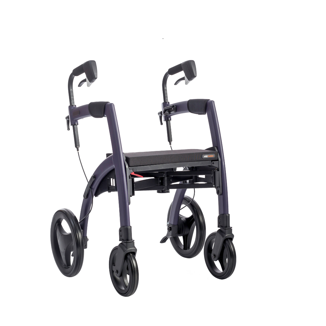 Rollz Motion Premium 2-in-1 Rollator & Transport Chairs - primehubstore.shop Hybrid Transport Chair/Rollators