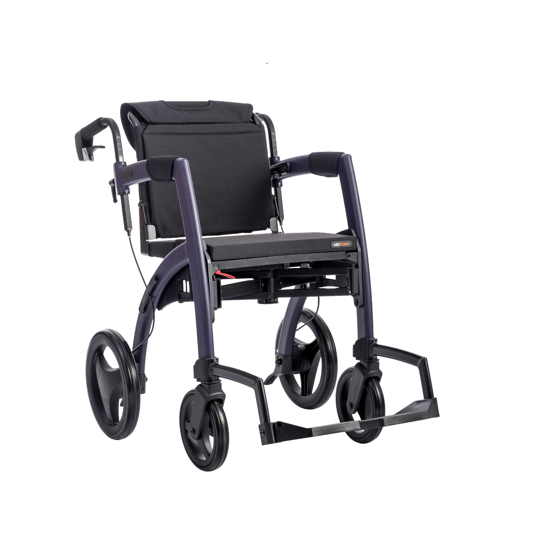 Rollz Motion Premium 2-in-1 Rollator & Transport Chairs - primehubstore.shop Hybrid Transport Chair/Rollators
