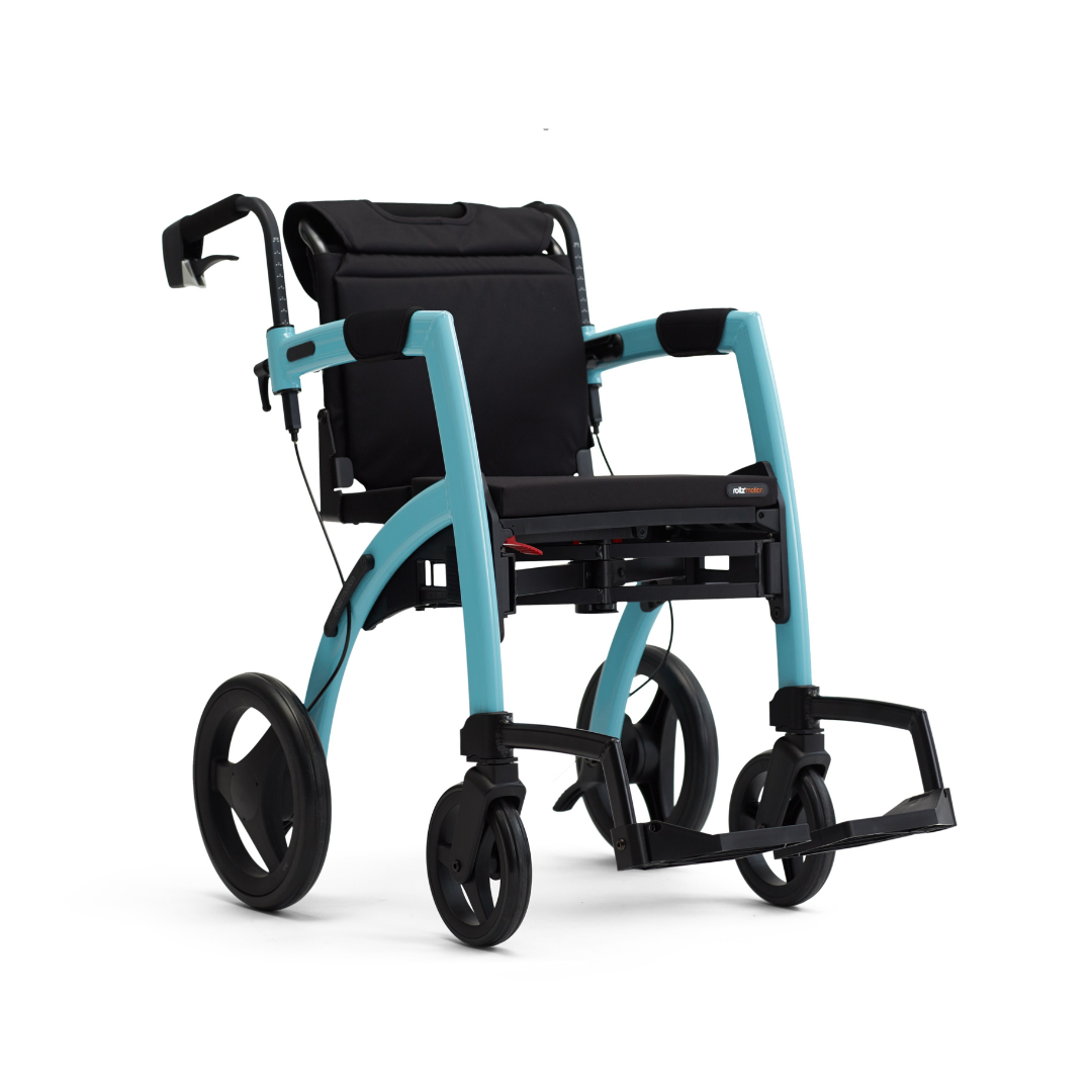 Rollz Motion Premium 2-in-1 Rollator & Transport Chairs - primehubstore.shop Hybrid Transport Chair/Rollators