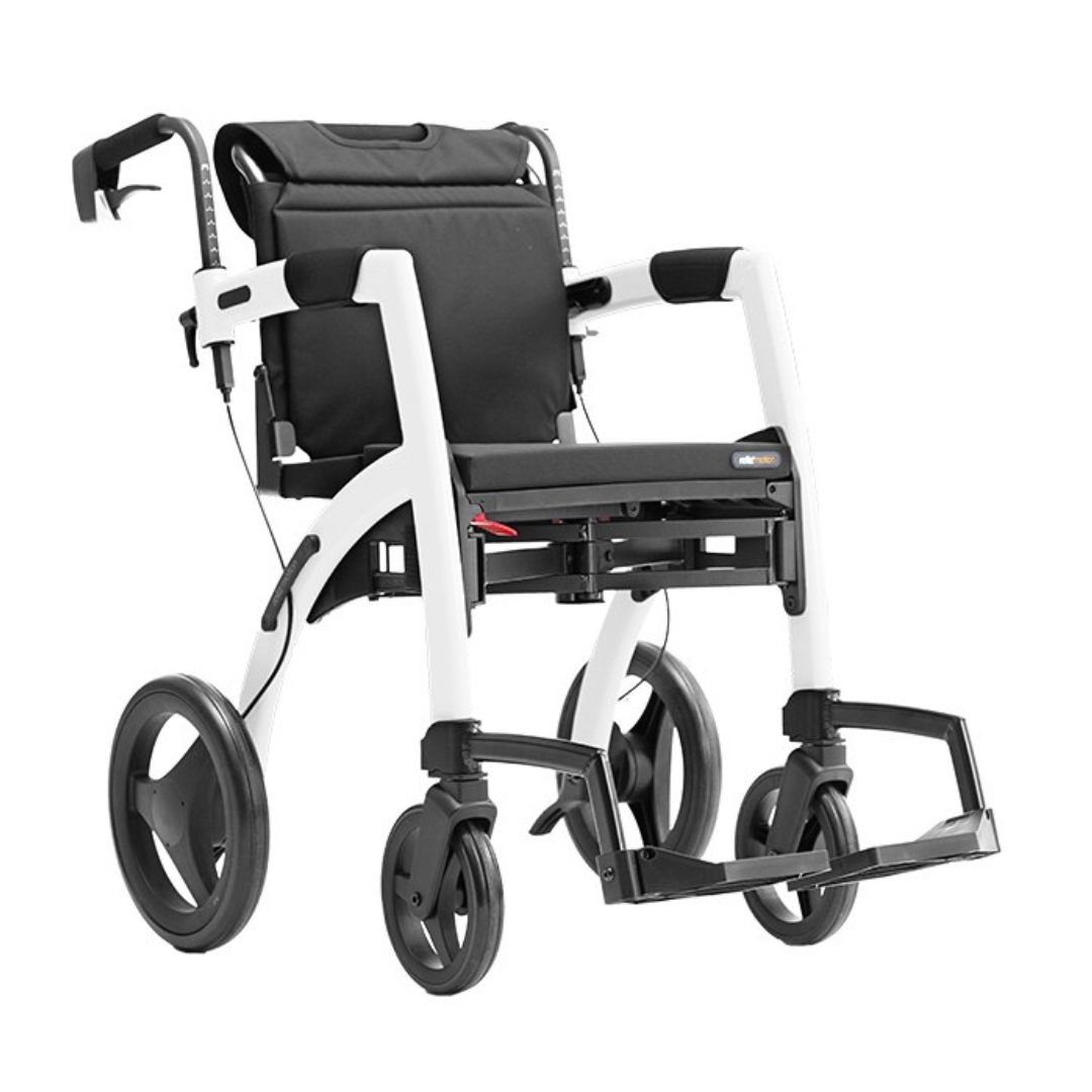 Rollz Motion Premium 2-in-1 Rollator & Transport Chairs - primehubstore.shop Hybrid Transport Chair/Rollators