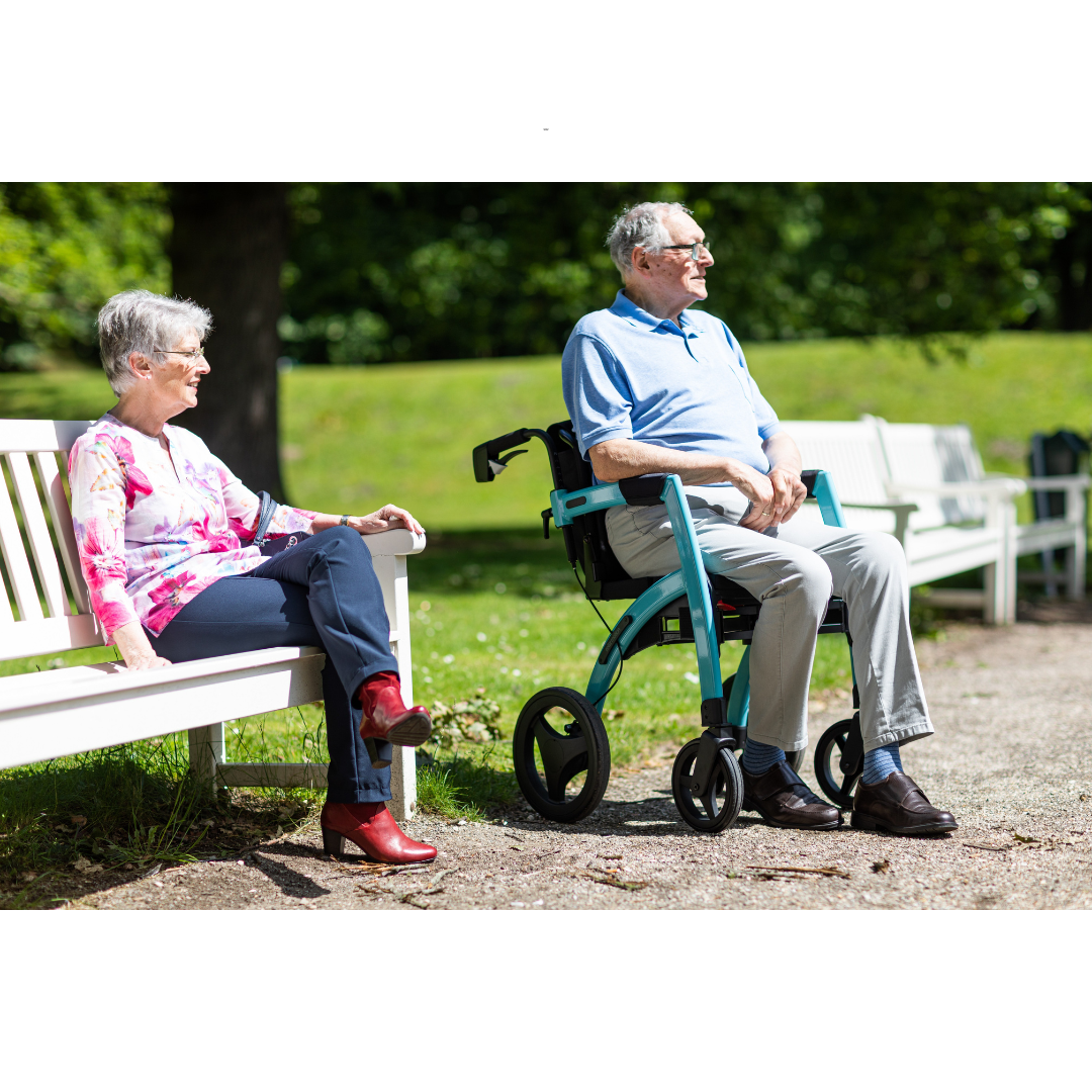 Rollz Motion Premium 2-in-1 Rollator & Transport Chairs - primehubstore.shop Hybrid Transport Chair/Rollators