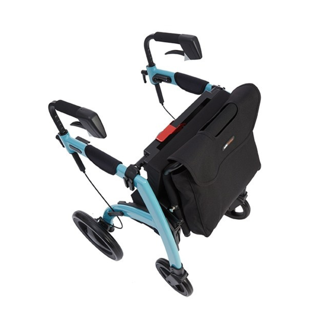Rollz Motion Premium 2-in-1 Rollator & Transport Chairs - primehubstore.shop Hybrid Transport Chair/Rollators