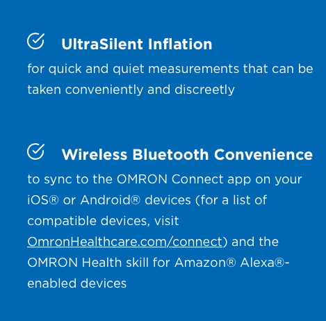 Omron 7 Series Wireless Wrist Blood Pressure Monitor w/ UltraSilent Inflation - primehubstore.shop Blood Pressure Monitors