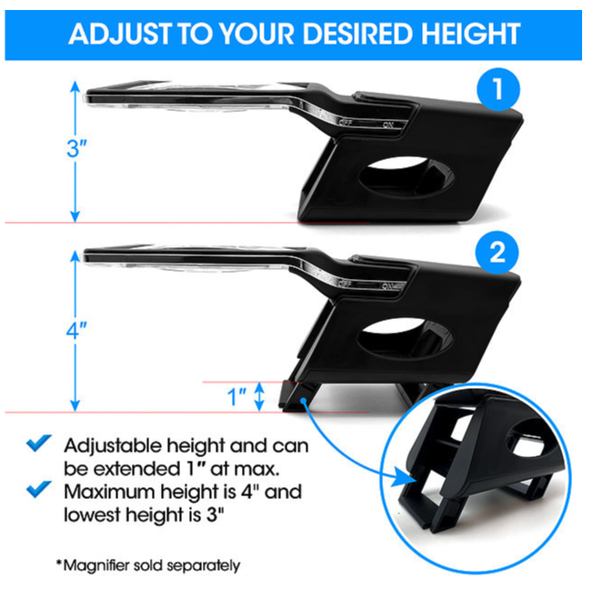 Magnipros The Ultimate Holder/Stand for ED series Reading Magnifiers - primehubstore.shop Magnifier Holders