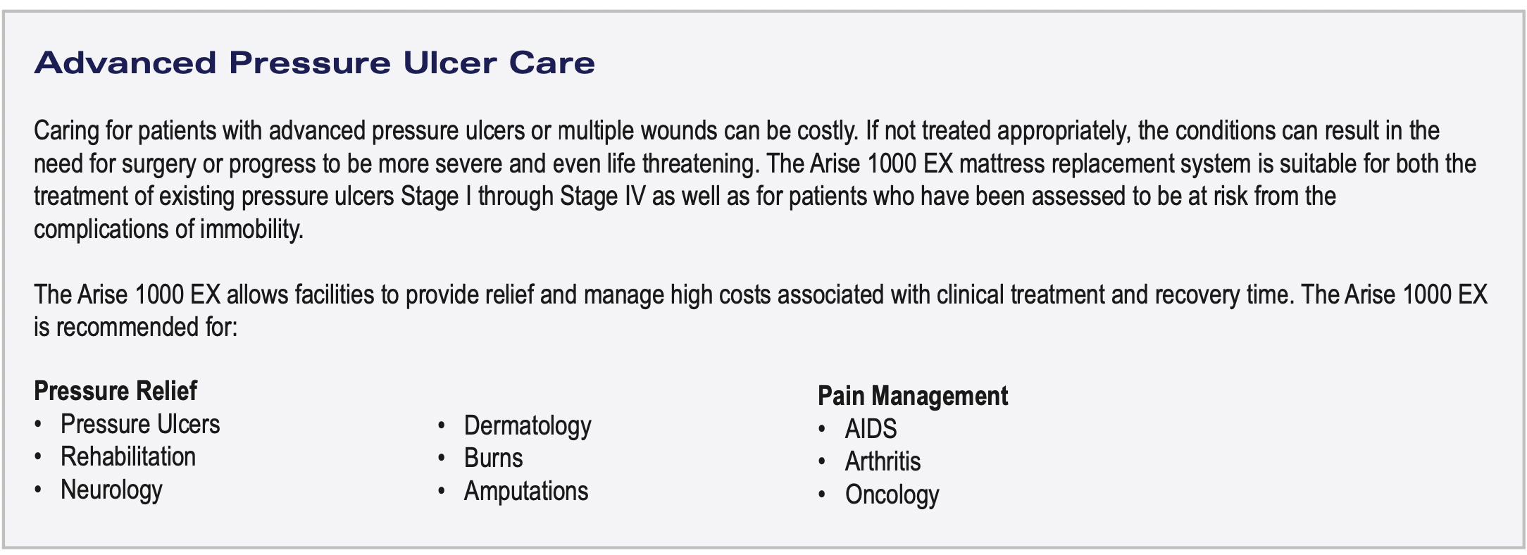 Joerns Healthcare Arise® 1000 EX Low Air Loss Mattress System - primehubstore.shop Low Air Loss Mattress