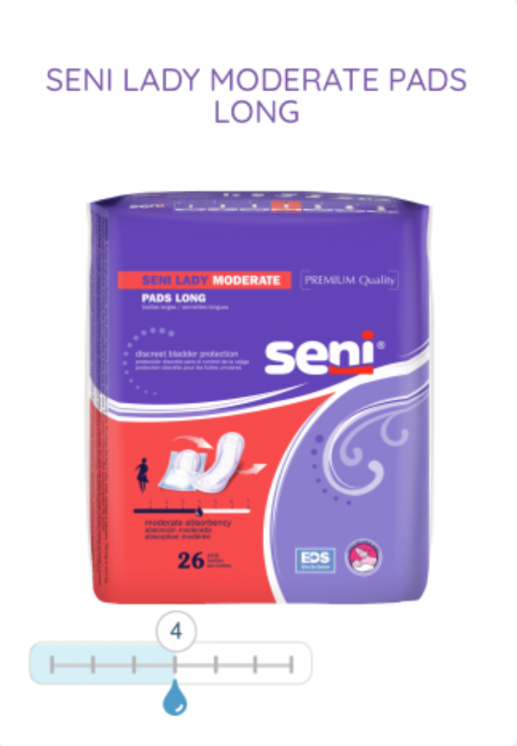 Seni Premium Ladder Control Lady Moderate Pads - Long - primehubstore.shop Bladder Control