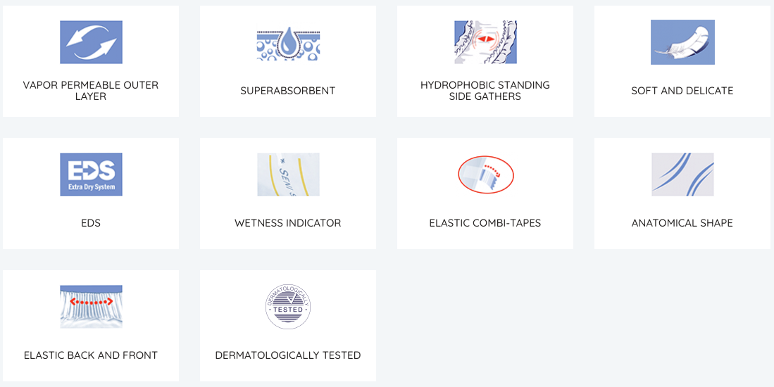 Seni Super Quatro Premium Quality Unisex Briefs - Severe Absorbency - primehubstore.shop Briefs