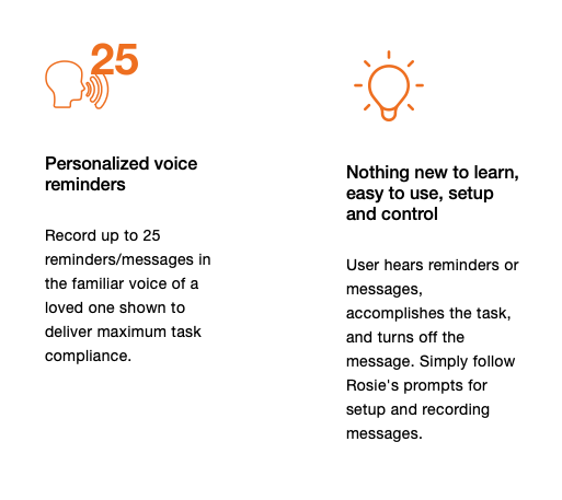 Reminder Rosie 2.0 Stress Free Alarm Clock That Responds To Verbal Personal Voice Commands - primehubstore.shop Alzheimer Aids