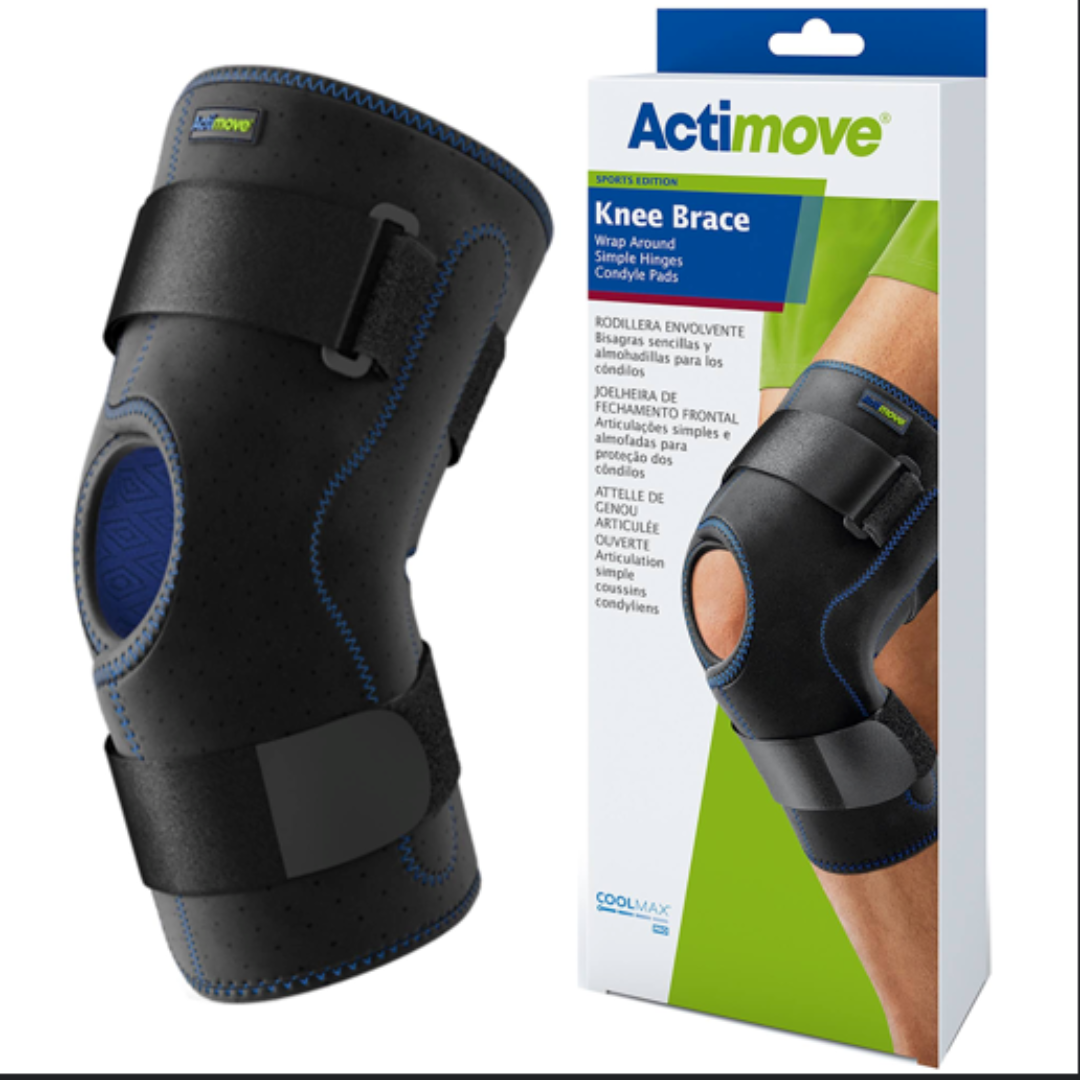 ActiMove Knee Brace Wrap Around with Polycentric Hinges and Condyle Pads - primehubstore.shop Knee Braces