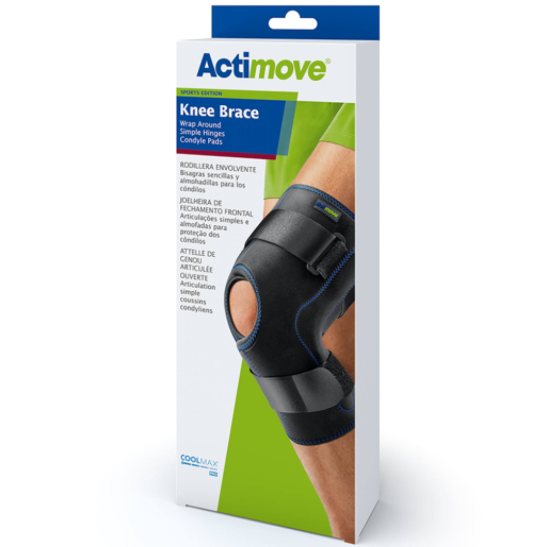 ActiMove Knee Brace Wrap Around with Polycentric Hinges and Condyle Pads - primehubstore.shop Knee Braces