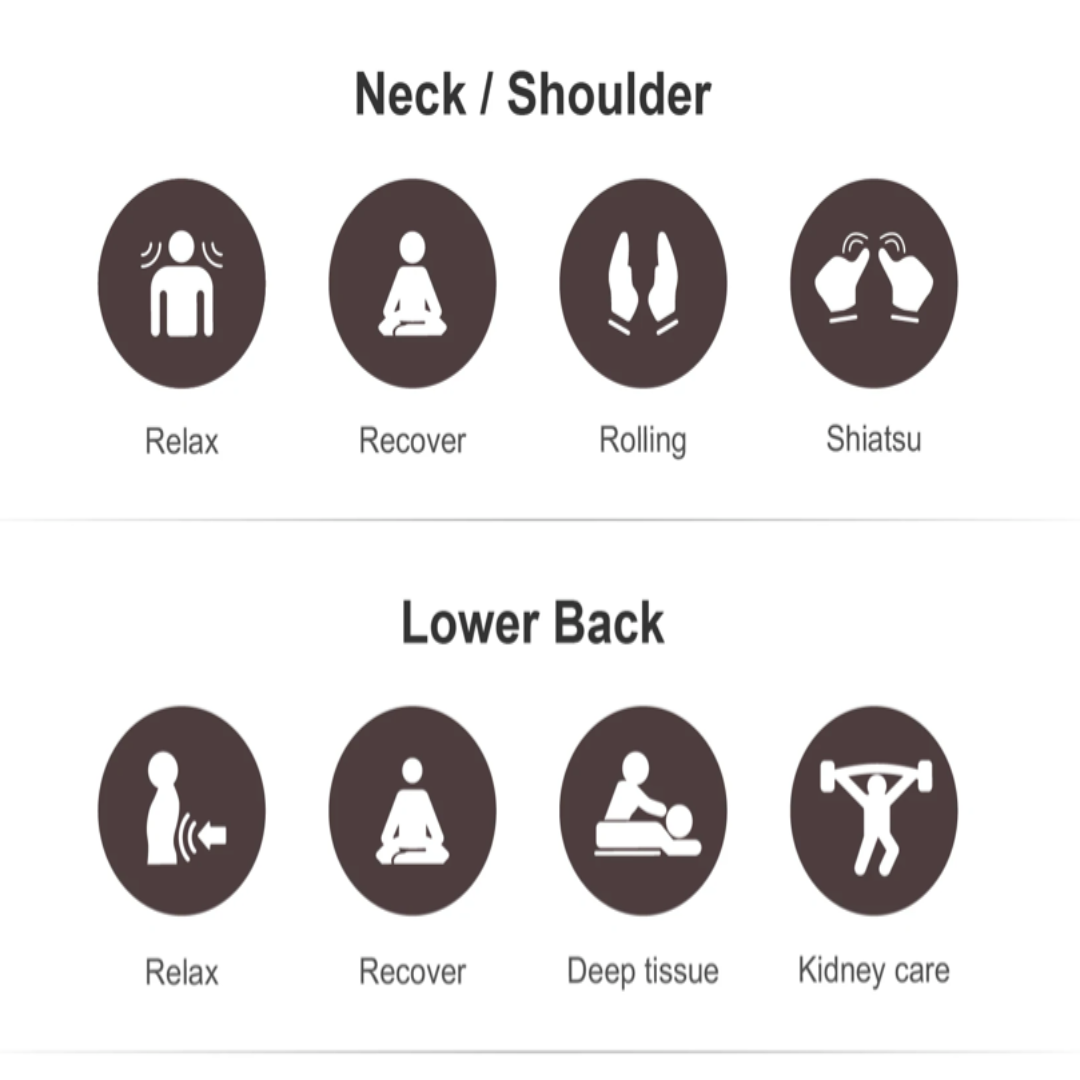 AmaMedic Hilux 4D Full Body Reclining Massage Chair with Touch Screen Display - primehubstore.shop Massage Chairs