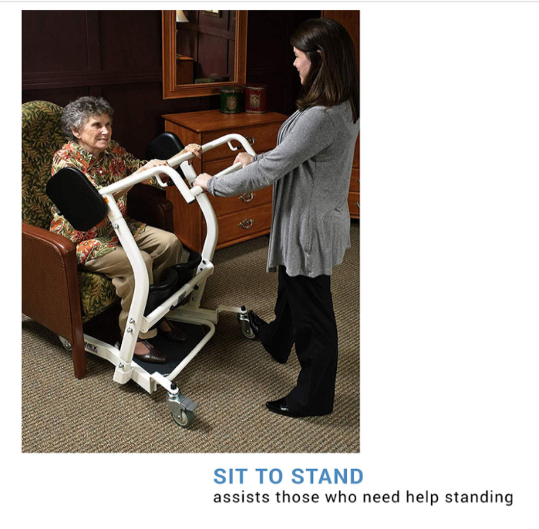 Lumex Stand Assist Bariatric Patient Transport - Wheelchair Alternative - primehubstore.shop Patient Lifts