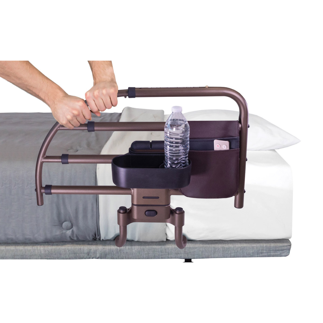 Signature Life Freedom Click Extendable Bed Safety Rail - Extends 23-30 Inches - primehubstore.shop Bed Rails
