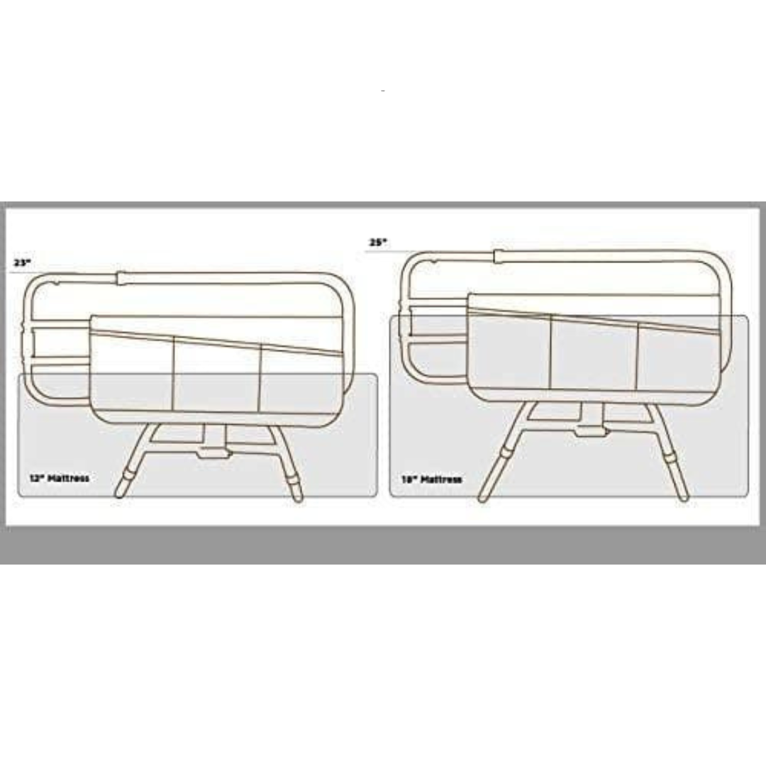 Signature Life Sleep Safe Home Bed Telescoping Safety Rail - primehubstore.shop Bed Rails
