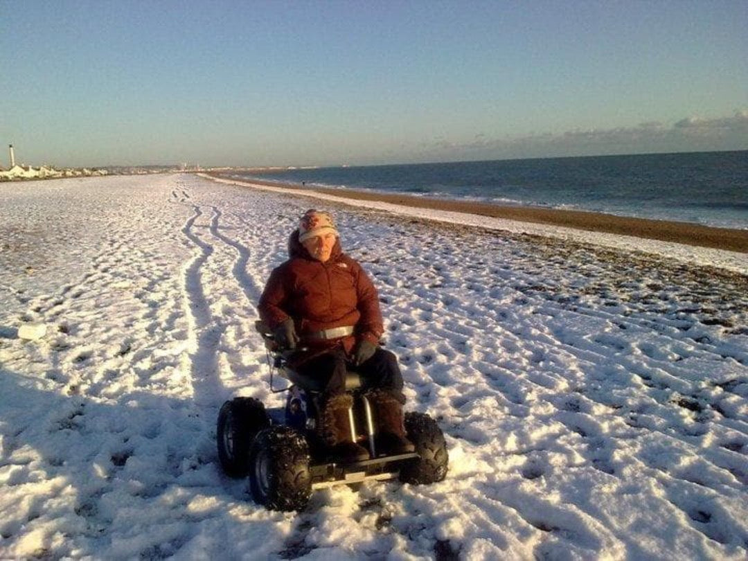 Foldawheel 4X4 All Terrain Indoor Outdoor 4 Wheel Drive Stair Climbing Gyroscope Power Electric Wheelchair - primehubstore.shop Power Chairs