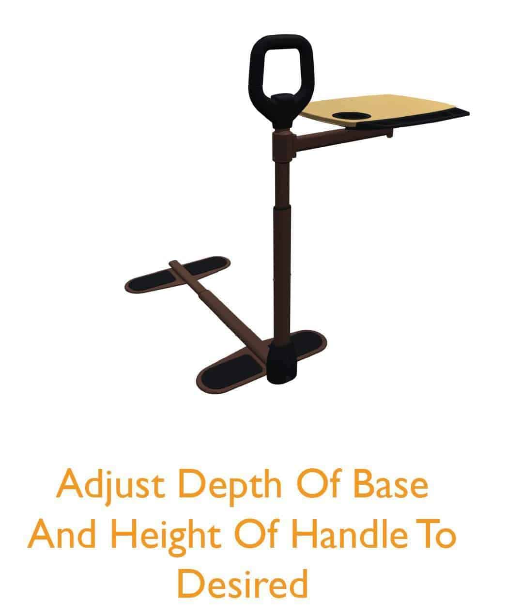 Stander Tray Table - Ergonomic Bamboo Swivel TV Laptop Tray - Safety Support Mobility Handle - primehubstore.shop Bed Rails