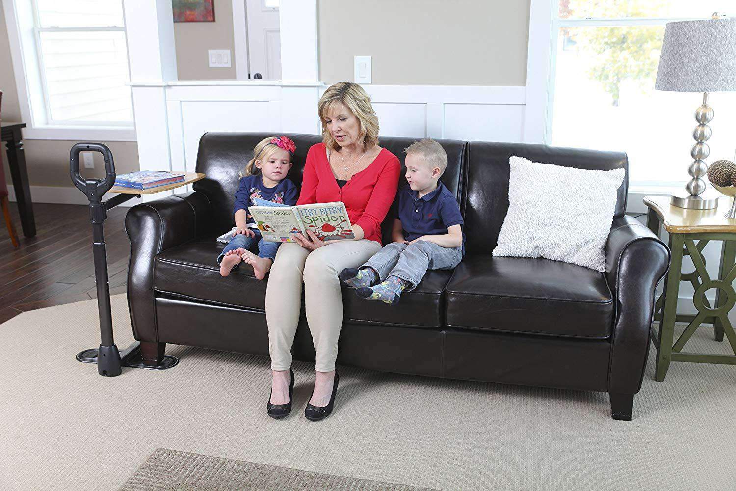 Stander Tray Table - Ergonomic Bamboo Swivel TV Laptop Tray - Safety Support Mobility Handle - primehubstore.shop Bed Rails