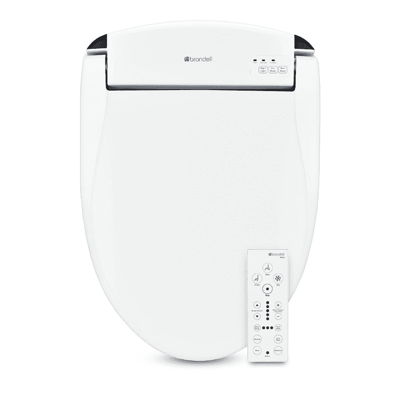 Brondell Swash Bidet Seat White with Air Dryer and Stainless-Steel Nozzle, Nightlight, Deodorizer & Remote Control - primehubstore.shop Bidets