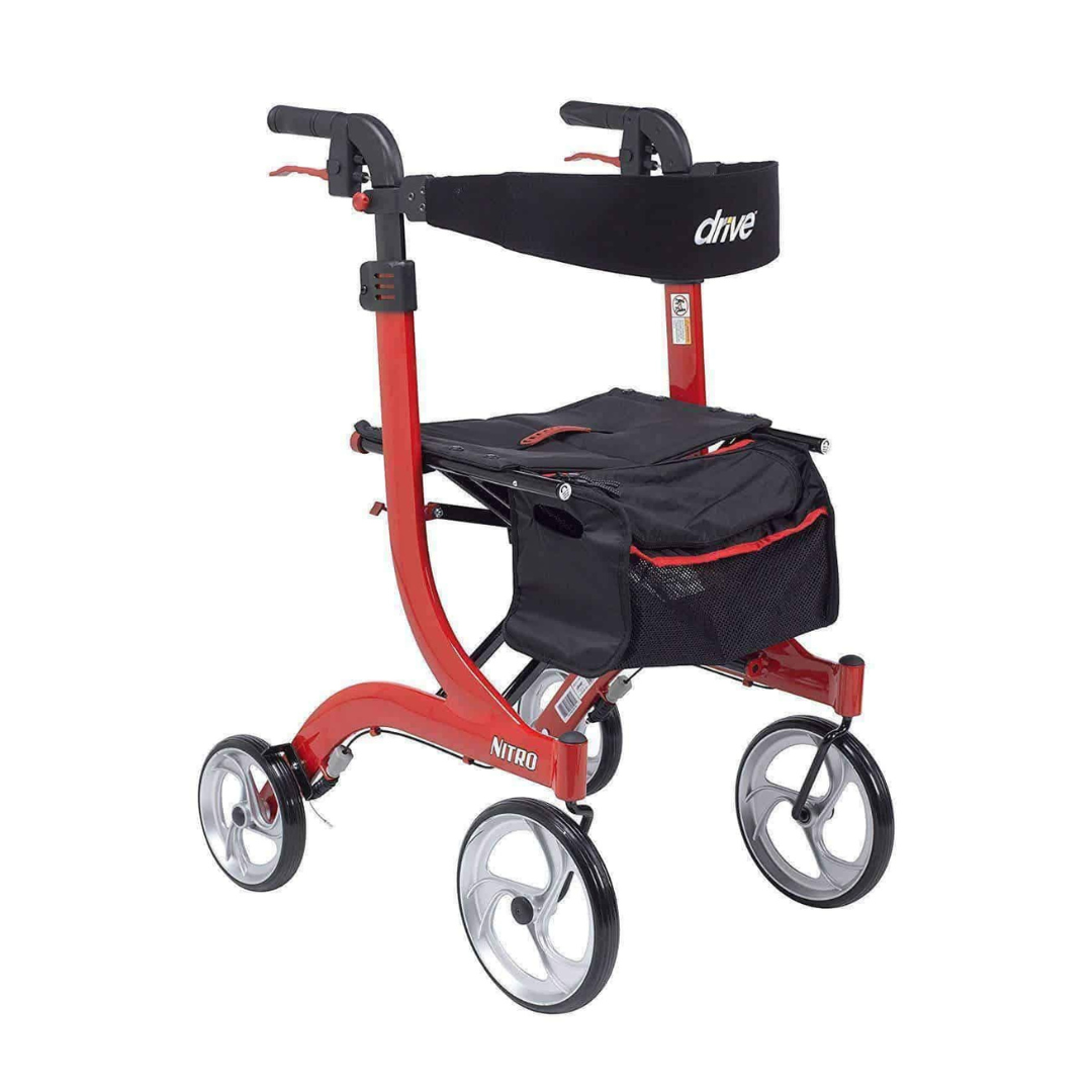 Drive Medical Nitro Euro Style Rollator Rolling Walkers - Tall Users - primehubstore.shop Rollators