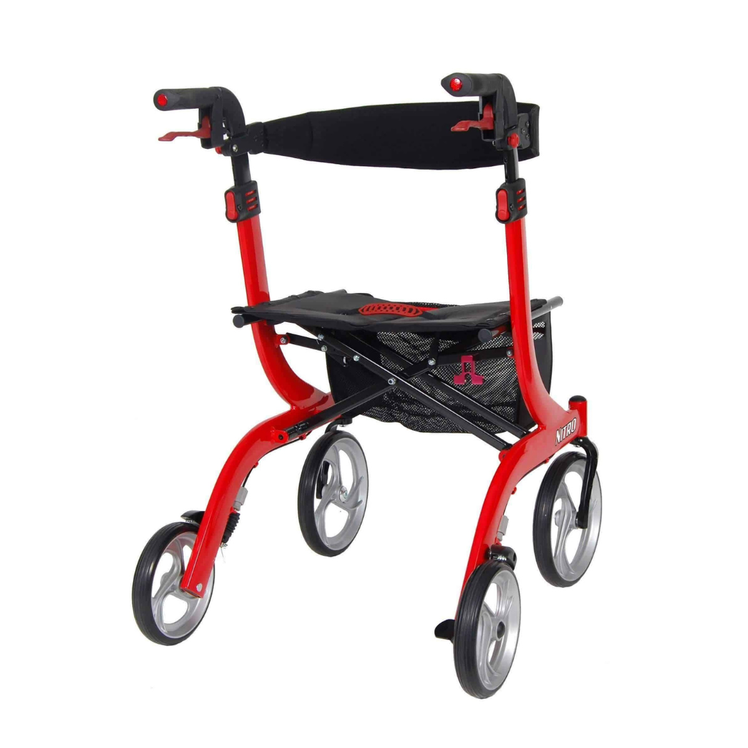 Drive Medical Nitro Euro Style Rollator Rolling Walkers - Tall Users - primehubstore.shop Rollators