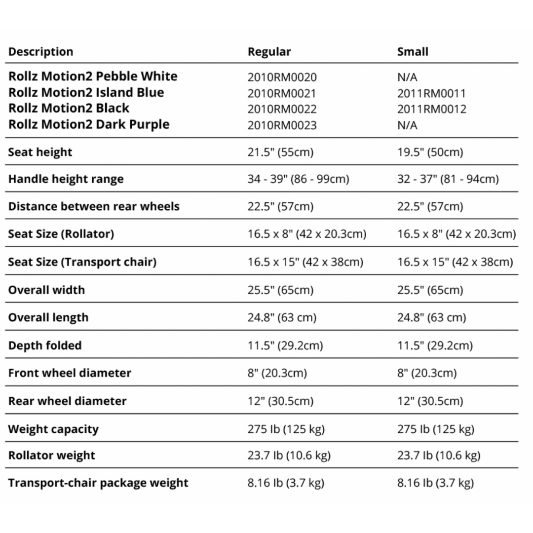 Rollz Motion Premium 2-in-1 Rollator & Transport Chairs - primehubstore.shop Hybrid Transport Chair/Rollators