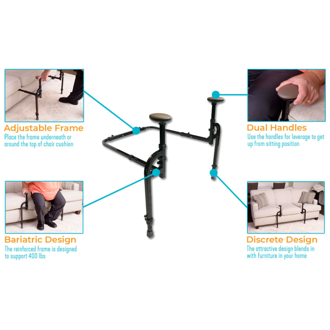 Stander EZ Stand-N-Go HD - Bariatric Couch Stand Assister - primehubstore.shop Daily Living Aids