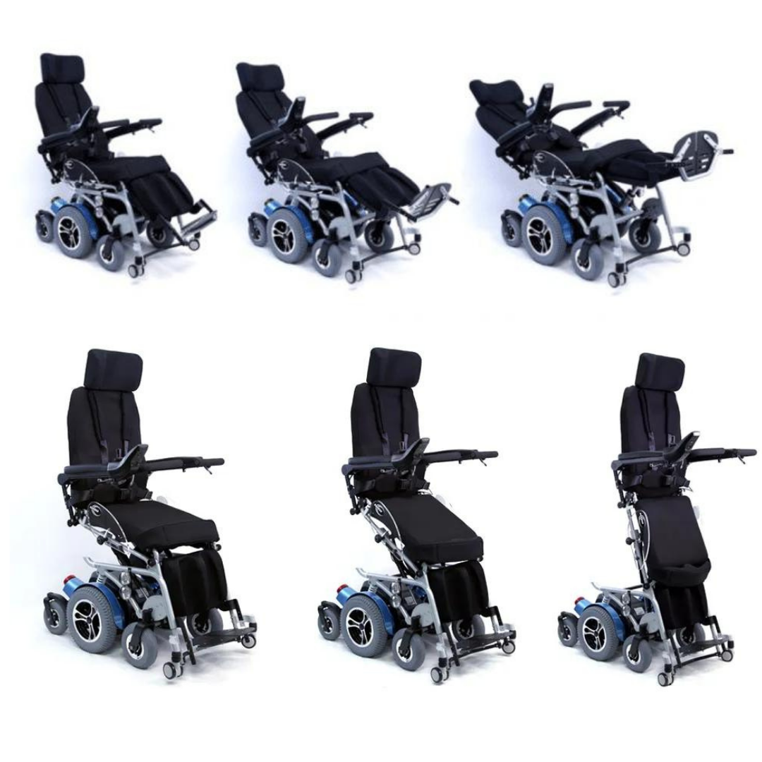 Karman XO-505 Fully Powered Standing Wheelchair with Power Recline & Power Legrest - primehubstore.shop Power Chairs