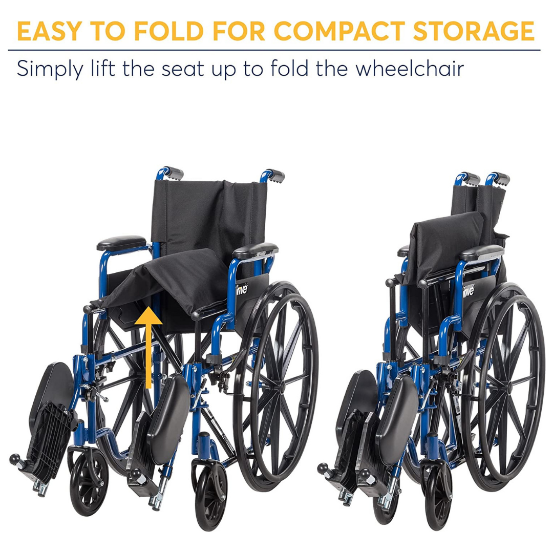 Drive Medical Blue Streak Lightweight Wheelchair - primehubstore.shop Wheelchairs