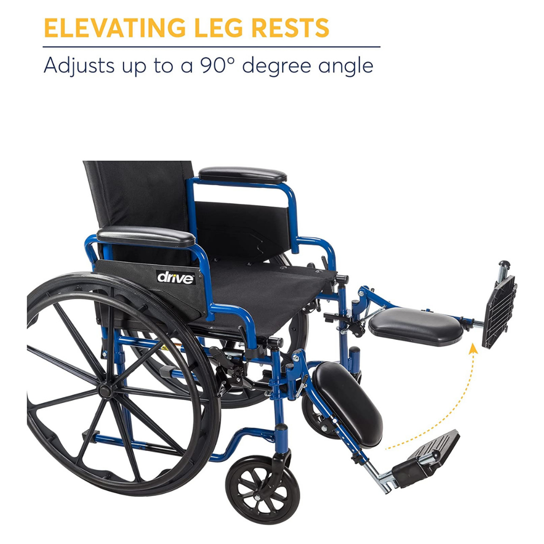 Drive Medical Blue Streak Lightweight Wheelchair - primehubstore.shop Wheelchairs