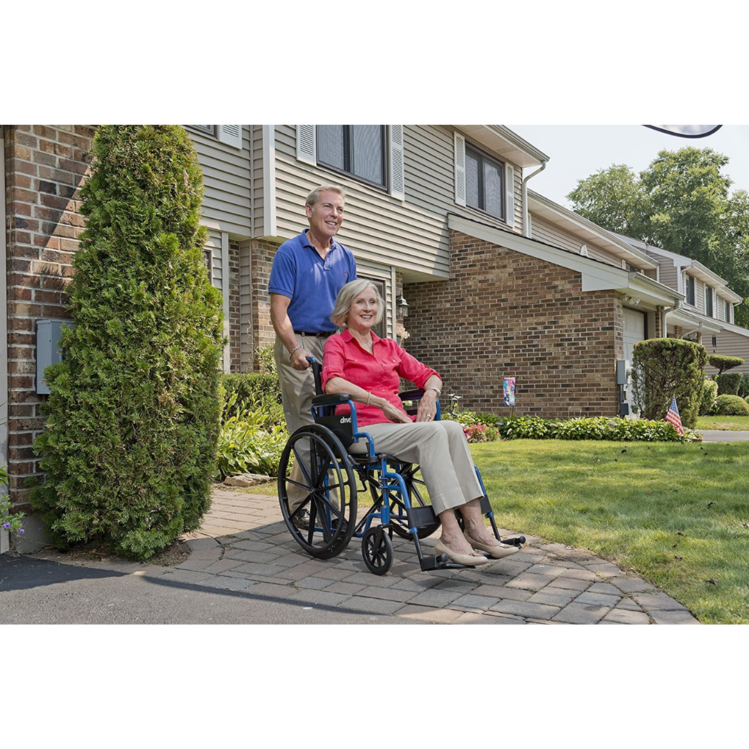 Drive Medical Blue Streak Lightweight Wheelchair - primehubstore.shop Wheelchairs