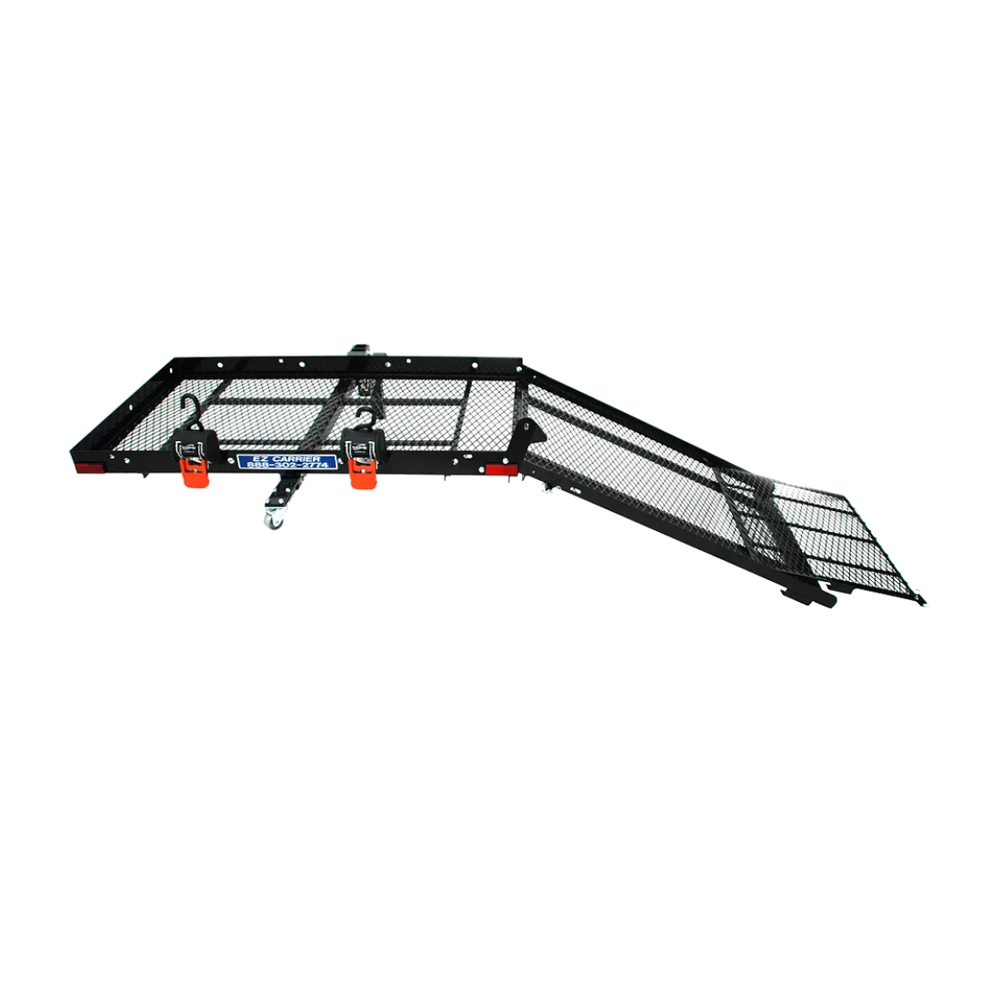 EZ Carrier 2 Manual Fold Up Mobility Carrier - Straight Hitch Connector - primehubstore.shop 