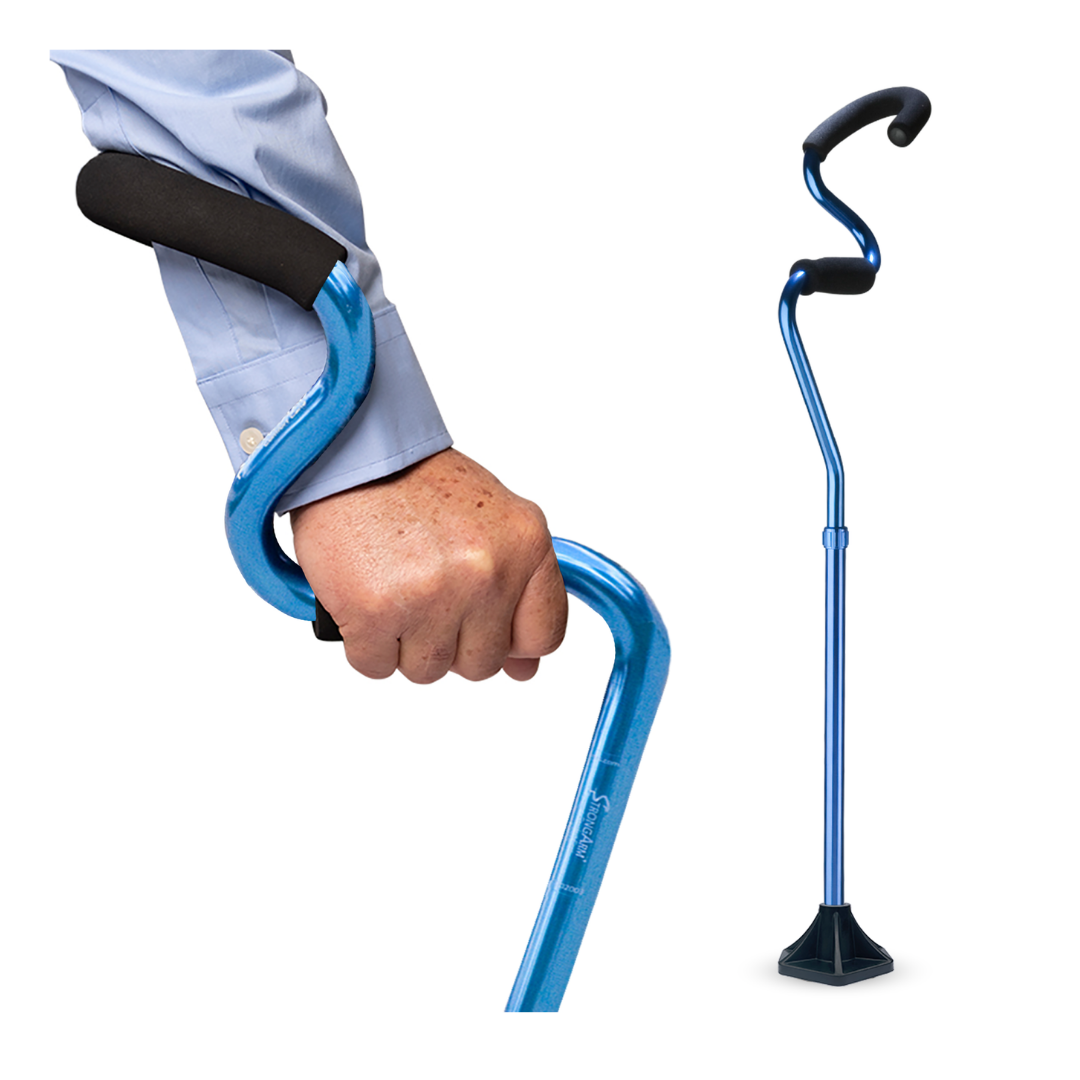 StrongArm Walking Cane - Self Standing Base and Forearm Support - primehubstore.shop Canes