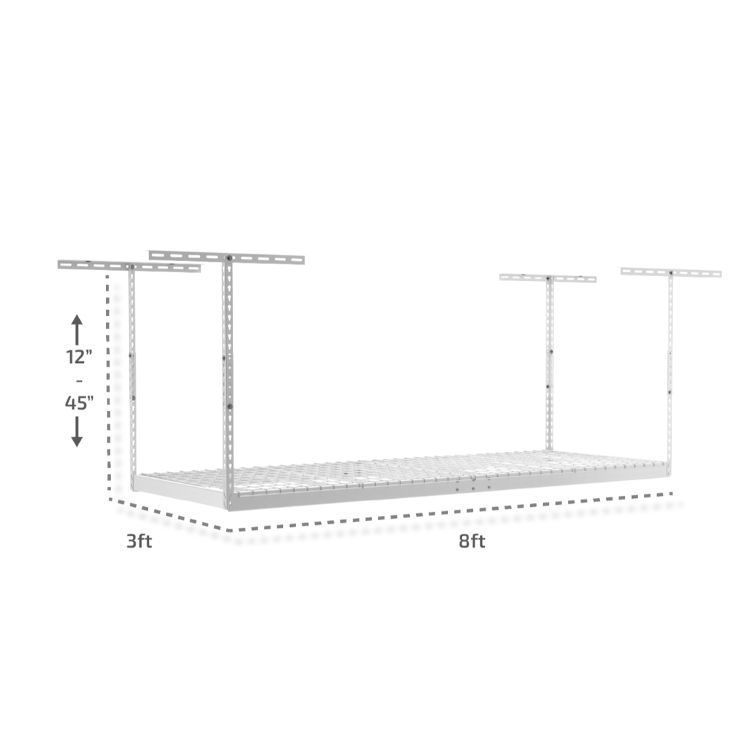 MonsterRax – 3×8 Overhead Garage Storage Rack - primehubstore.shop Storage Racks