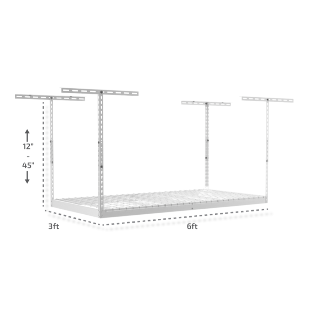 MonsterRax 3×6 Overhead Garage Storage Rack - primehubstore.shop Storage Racks