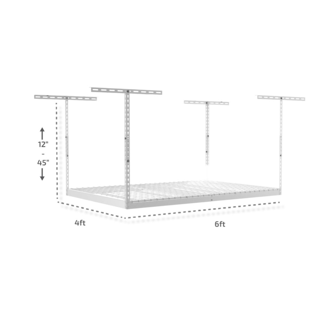MonsterRax 4×6 Overhead Garage Storage Rack - primehubstore.shop Storage Racks