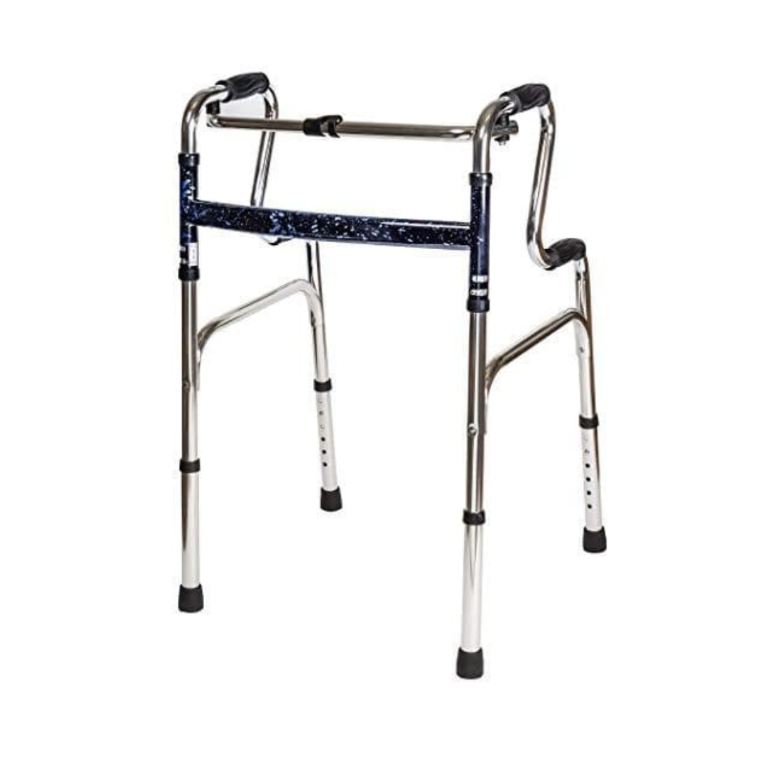 Carex Sturdy Uplift Adjustable Folding Walker with Stand Assist Design - primehubstore.shop Walkers