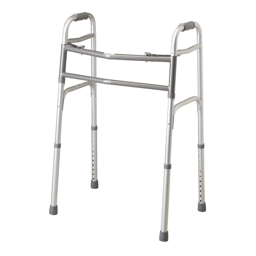 Medline Bariatric Extra Wide Folding Walker -  Supports up to 500 lbs - primehubstore.shop Walkers