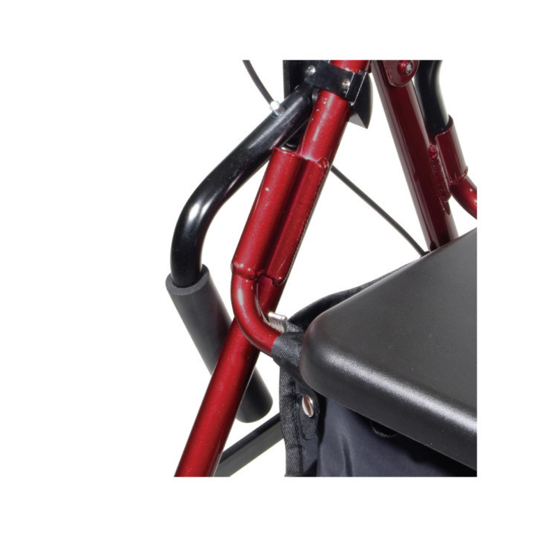 Drive Medical Folding Duet Hybrid Transport Chair Rolling Walker - primehubstore.shop Transport Chairs