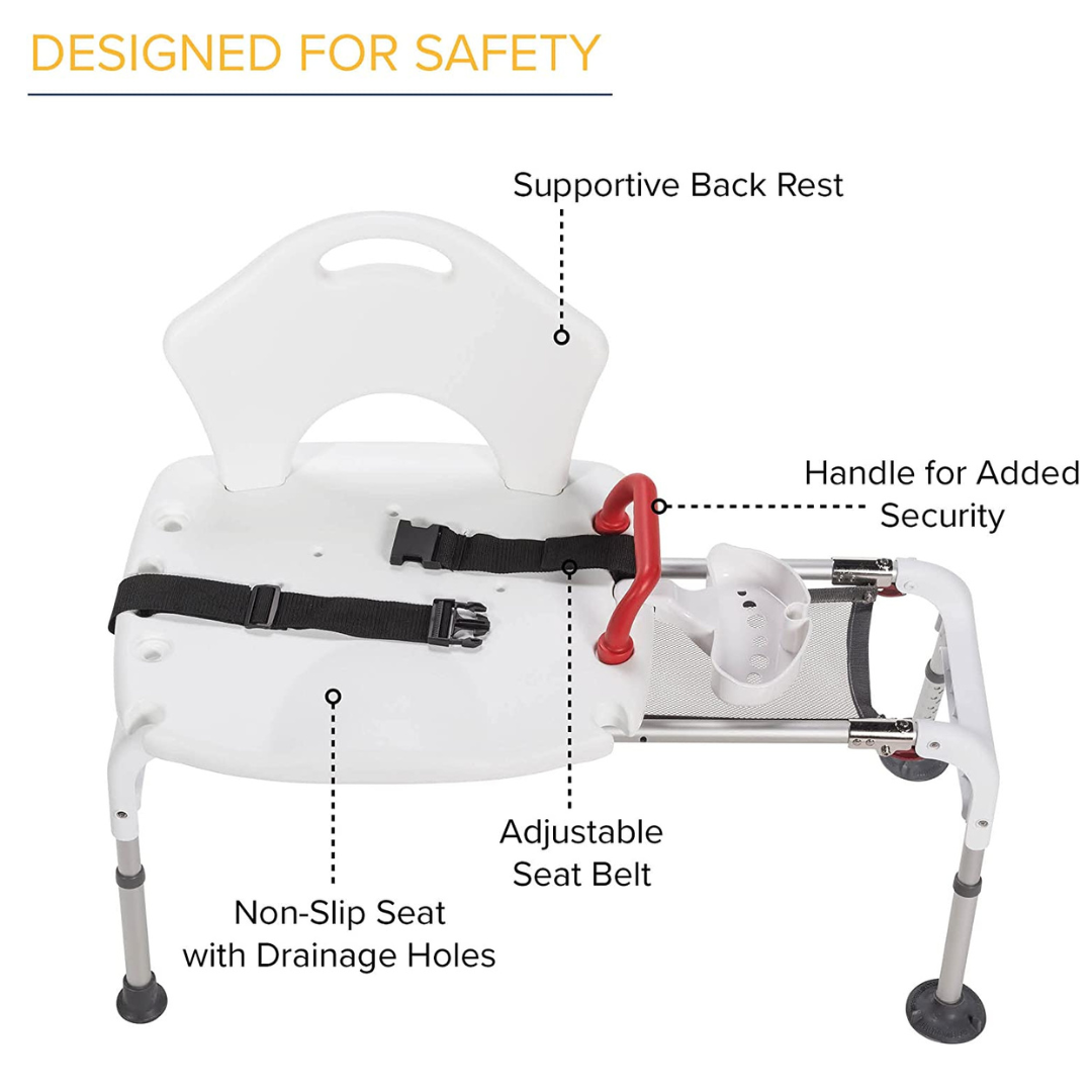Drive Medical Folding Universal Sliding Transfer Bench - primehubstore.shop Transfer Equipment