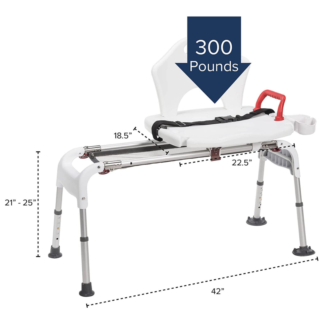 Drive Medical Folding Universal Sliding Transfer Bench - primehubstore.shop Transfer Equipment