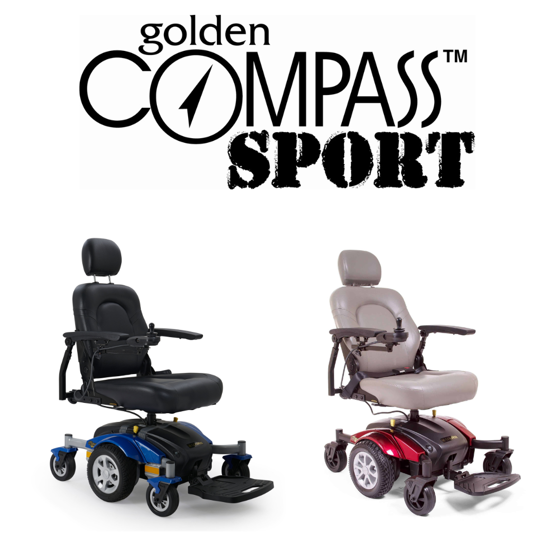 Golden Tech GP605M Compass Sport PowerChair with 24 Mile Range - primehubstore.shop Power Chairs