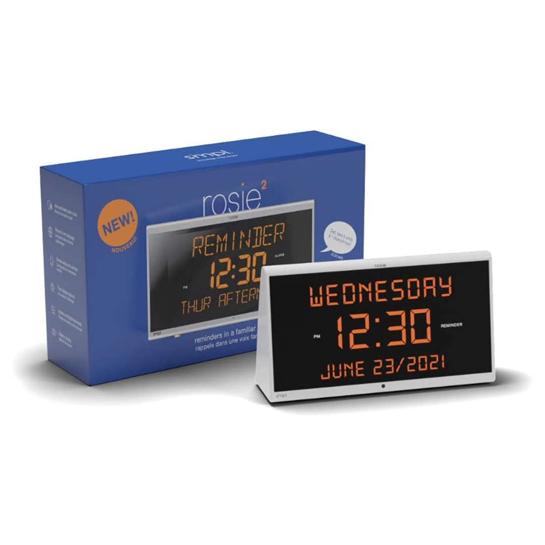 Reminder Rosie 2.0 Stress Free Alarm Clock That Responds To Verbal Personal Voice Commands - primehubstore.shop Alzheimer Aids